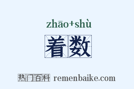 着数是什么意思的图片